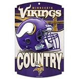 Minnesota Vikings Wincraft 11x 17 Wooden Sign