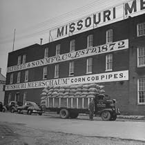 View of a Corn Cob Pipe Factory Photographic Poster Print by Wallace Kirkland, 24x24