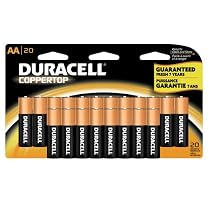 Duracell Coppertop AA Batteries, 20-Count
