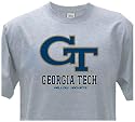 Georgia Tech Campus Yard Short Sleeve Heather Grey Tee