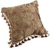 Crocill Home Botticelli Fashion Pillow, 18 by 18-Inch, Taupe
