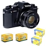 Buy Vivitar V3800N 35mm Manual Focus Camera Kit with 50mm Lens Plus Kodak Tri-X 400 TX by Vivitar