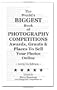The World's Biggest Book of Photography Competitions, Awards, Grants and Places To Sell Your Photos Online