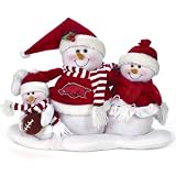 Arkansas Razorbacks Christmas Snowman Table Decoration