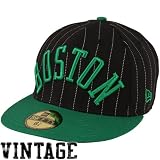 NBA New Era Boston Celtics 59Fifty Pin Script Fitted Hat - Black (7 3/8)