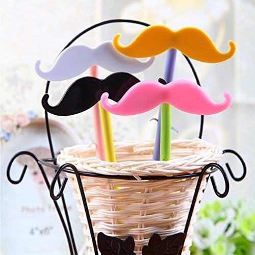 Wholesale 6 PCS Cute Novelty Creative Mustache Design Flexible Ballpoint Pens Nice Gift For School Office Family Use