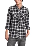Modern Culture Men's Plaid Woven Shirt with Applique on Back