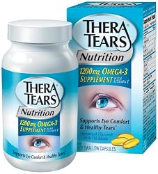 Thera Tears Nutrition, 1200mg Omega-3 Supplement Capsules, 90-Count