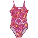 Girls' Xhilaration® 1-pc. Foil Swirls Swimsuit - Pink