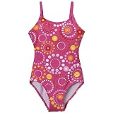 Xhl BG 1pc Foil Swirls Swimsuit Pink