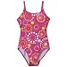 Xhl BG 1pc Foil Swirls Swimsuit Pink