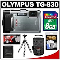 Olympus Tough TG-830 iHS Shock & Waterproof Digital Camera with 8GB Card + Case + Flex Tripod + Accessory Kit