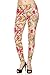 Womens Classical Floral Print Leggings - Fashion Leggings - Leggings - Clothing