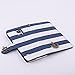 Towallmark(TM)Stripes Anchor Rudder Wallet Flip Case Cover For Samsung Galaxy S5 i9600 (Blue)