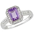 Emerald Cut Amethyst Ring