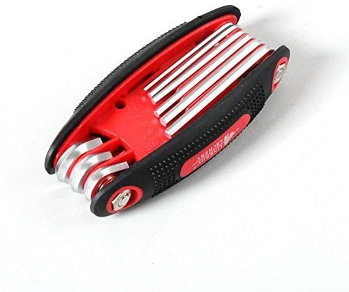 Steel multifunctional 9 in 1 hex wrench fold-up allen key set for compound bow