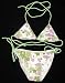 KiWi TRIANGEL Bikini, Gr.: 140 WEISS GRÜN ROSA BLUMEN
