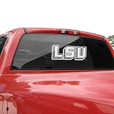 NCAA LSU Tigers 11.75" x 5" White LSU Window Cling
