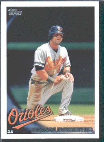 2010 Topps Baseball Card # 592 Brian Roberts - Baltimore Orioles - MLB Trading Card in Protective Screwdown Case!