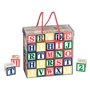 Wooden A-B-C and 1-2-3 Blocks by