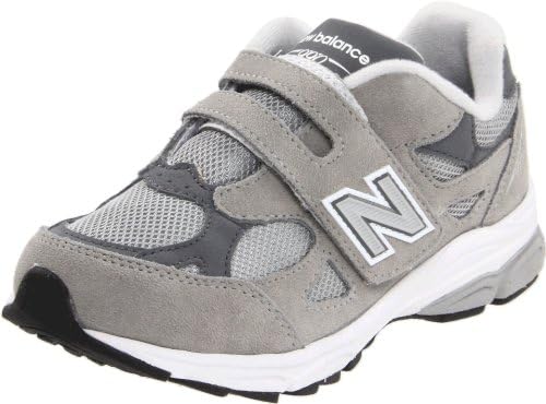 New Balance KV990 Hook and Loop Running Shoe (Little Kid),Grey,13.5 W US Little Kid
