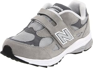 New Balance KV990 Hook and Loop Running Shoe (Little Kid),Grey,11 M US Little Kid