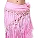 ZLTdream Women's Belly Dance triangler Hip Scarf With Coins