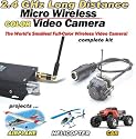 Mini Wireless Micro-Spy Video Camera 2.4GHz (Complete Package)