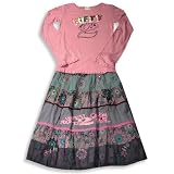 Mish Mish - Girls Long Sleeved Skirt Set, Pink, Multi
