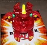 BAKUGAN SEASON 2 EXCLUSIVE NEW LOOSE TRANSLUCENT PYRUS RED ALPHA HYDRANOID 600G