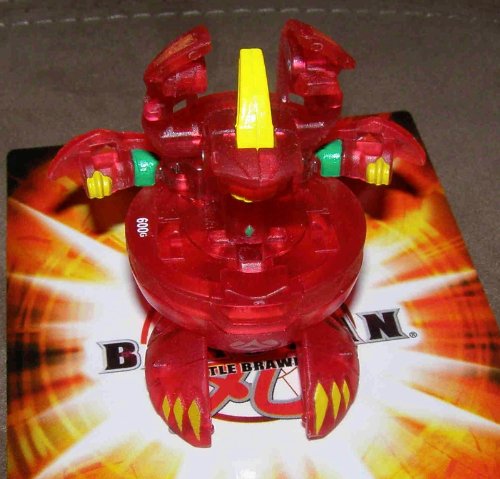 BAKUGAN SEASON 2 EXCLUSIVE NEW LOOSE TRANSLUCENT PYRUS RED ALPHA HYDRANOID 600G images