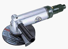 SP-AIR ディスクグラインダー 安全カバー機構内蔵 125φmm SP-1256G [その他] [その他]