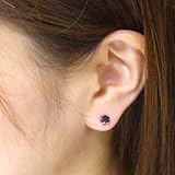 Pt900 0.5ctブラックダイヤスタッドピアス【片耳での販売】