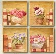 4PC Frameless Art Poster/Prints -"Summer" Wall Deco