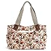 Anladia Cartoon Owl Print Oilcloth Shoulder Bag Canvas Strap Women Handbag