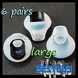 Edelectronic 6 pairs Large Earbuds Tips for Bose In-ear Headphones Earphone