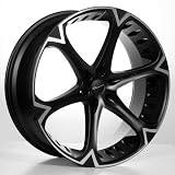 26 Giovanna Dalar6-V-Bk Wheels & Tires Pkg-Fits On Nissan Almada,Chevy Tahoe ,... by Audio City Wheels