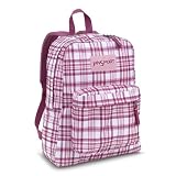  : Jansport Superbreak Backpack (Pink Plaid)