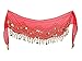 Tzou Red Belly Dance Skirt Hip Scarf