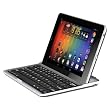 MiniSuit Google Nexus 7 Bluetooth Keyboard Stand Case (Slim Rubberized Non-Slip Grip Back)