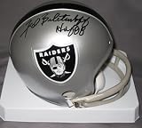 Fred Biletnikoff Oakland Raiders NFL Hand Signed Mini Football Helmet with HOF 88 Inscription