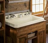 Kohler K-6607-3-G9 Kohler Harborview Cast Iron Utility Sink Sandbar