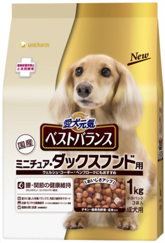 Cover image : 愛犬元気 ベストバランス ミニチュアダックス 1Kg