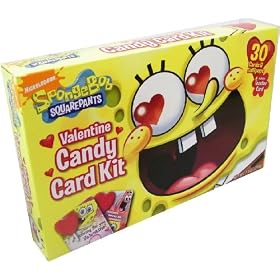Spongebob Valentine Candy Card Kit