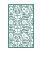 Huella deco Alfombra Bañada en Vinilo (Verde)
