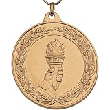  : Achievement Torch Medals w/ Neck Ribbon