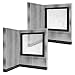 Set of 2 Breakable Window and Wall Playsets for WWE Wrestling Action Figures