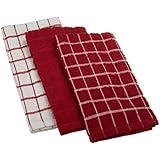 Ritz Terry Cotton Kitchen Towels, Paprika, 3-Pack