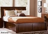 California King Size Platform Bed with Storage Drawers in Light Cappuccino  ....