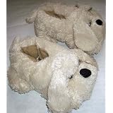 Moon Lights Womens mortimer wobeige 3d fluffy dog textile slippers. bnib